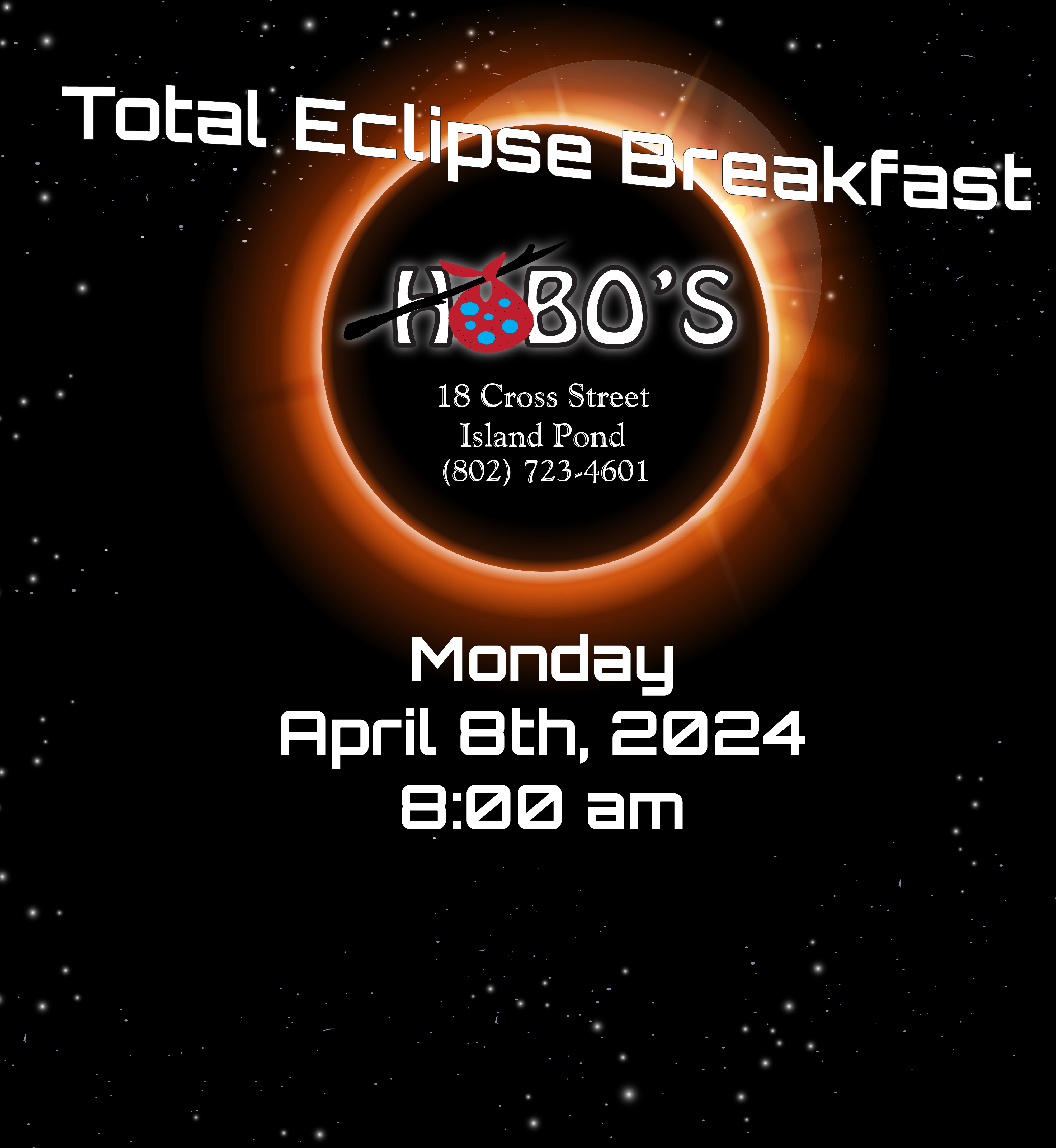 Hobo's Total Eclipse Breakfast